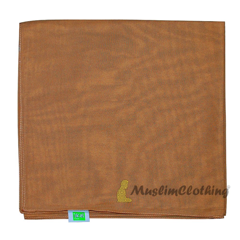 Coffee Brown Square Chiffon Scarf Hijab Kimar Hijabi From Turkey