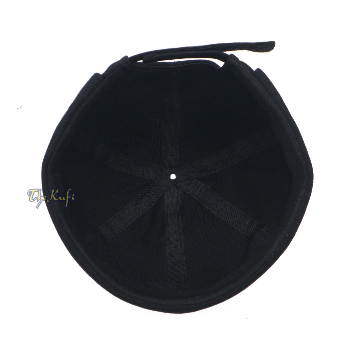 Black brimless Baseball Cap Adjustable Strap & Velcro