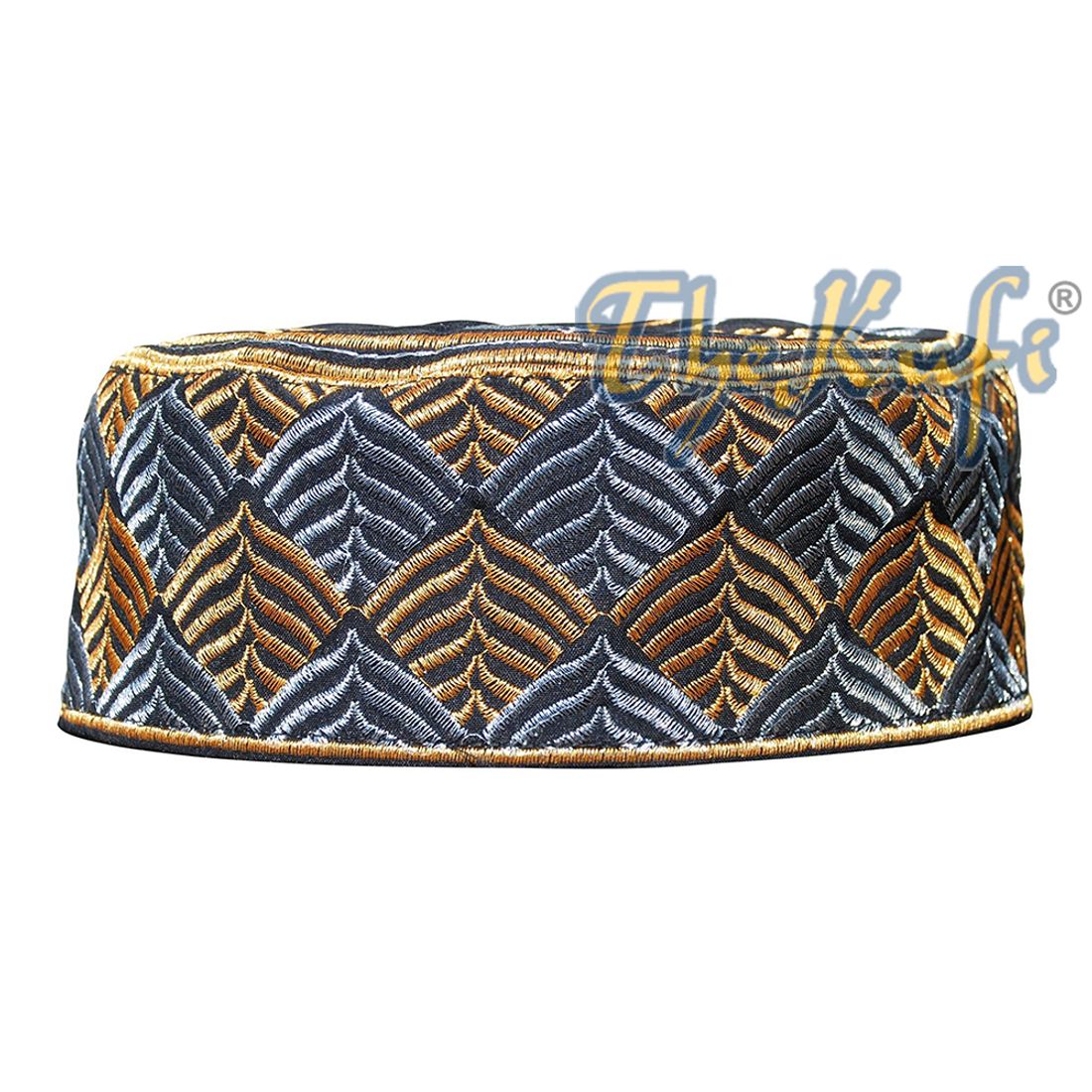 Metallic Thread Pakistani Kufi Hats