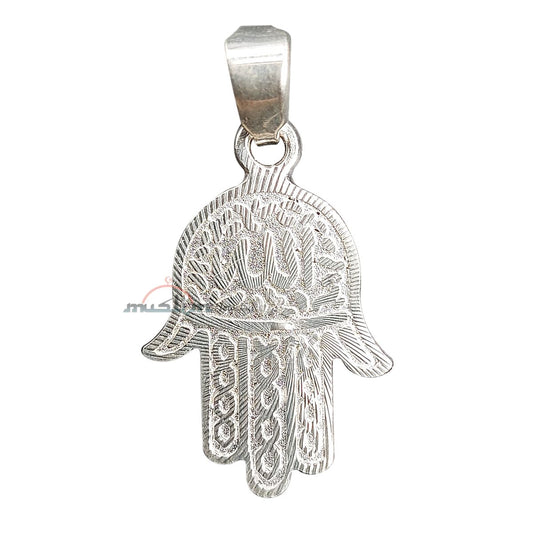 Small-Size Hand Allah Hand Diamond-Cut Edge Design Pendant