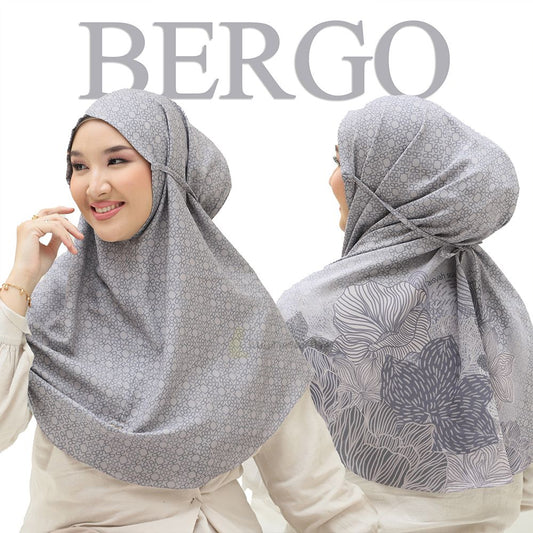 Aisyah Scarves® Bergo Poppy Gray