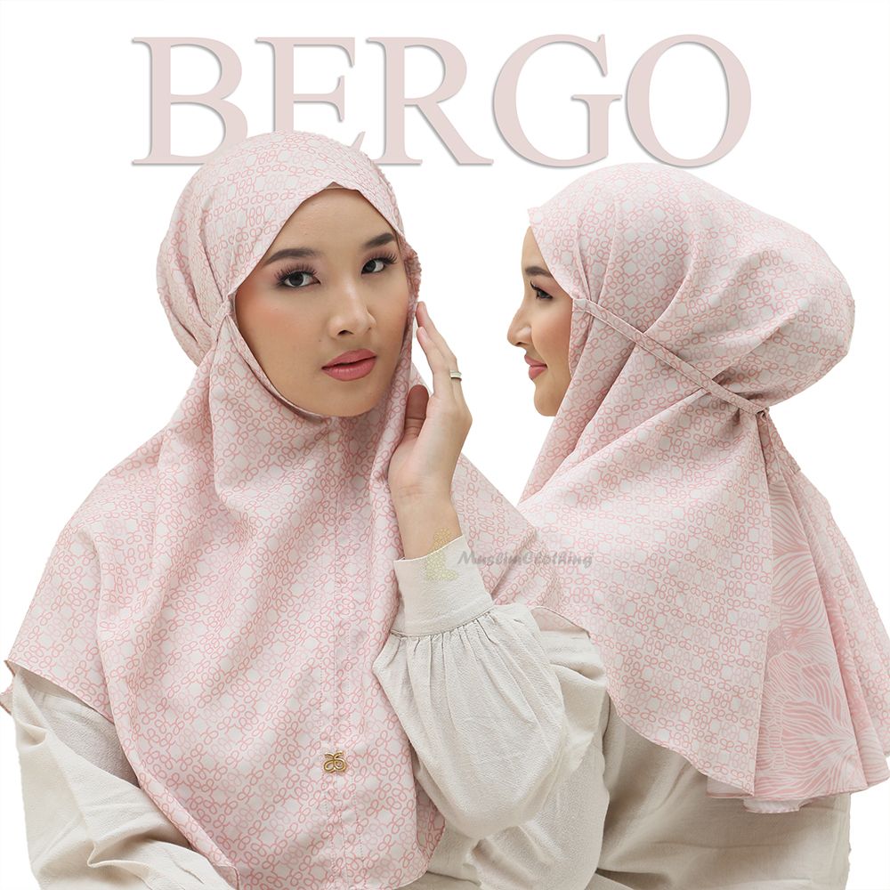 Aisyah Scarves® Bergo Poppy Light Pink