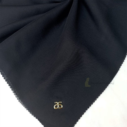 Aisyah Scarves® Black Basic Series Titanium Voal Scarf Hijab