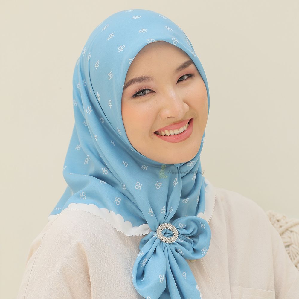 Aisyah Scarves® Sky Monogram Series Ultrafine Voal Scarf Hijab