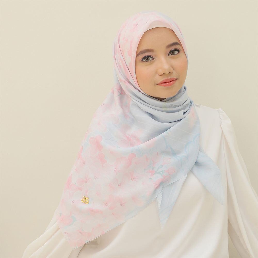 Aisyah Scarves® Blue Nuruu Series Ultrafine Voal Scarf Hijab