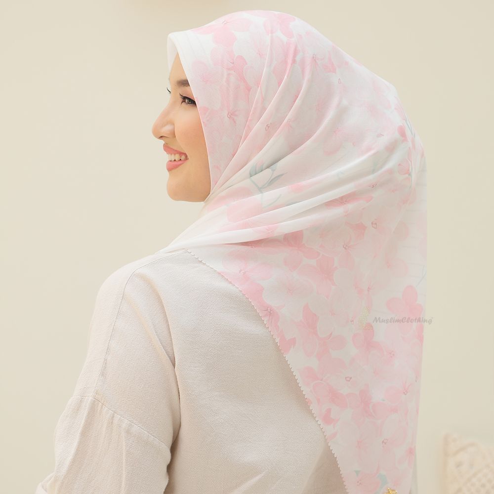 Aisyah Scarves® White Nuruu Series Ultrafine Voal Scarf Hijab