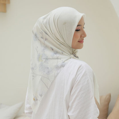 Aisyah Scarves® Bliss Light Green Blossom Series Scarf Hijab