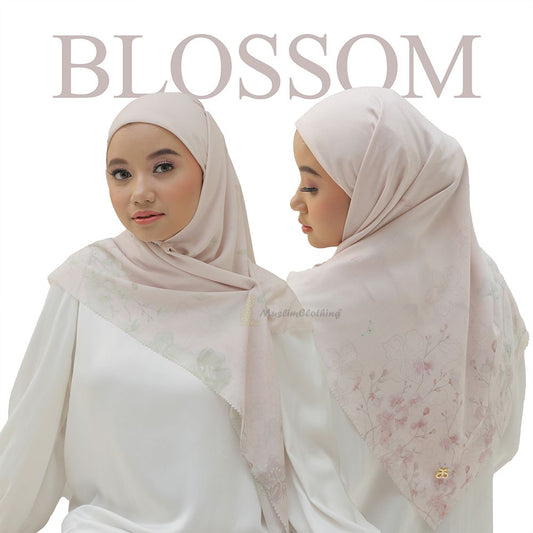 Aisyah Scarves® Bliss Light Pink Blossom Series Scarf Hijab