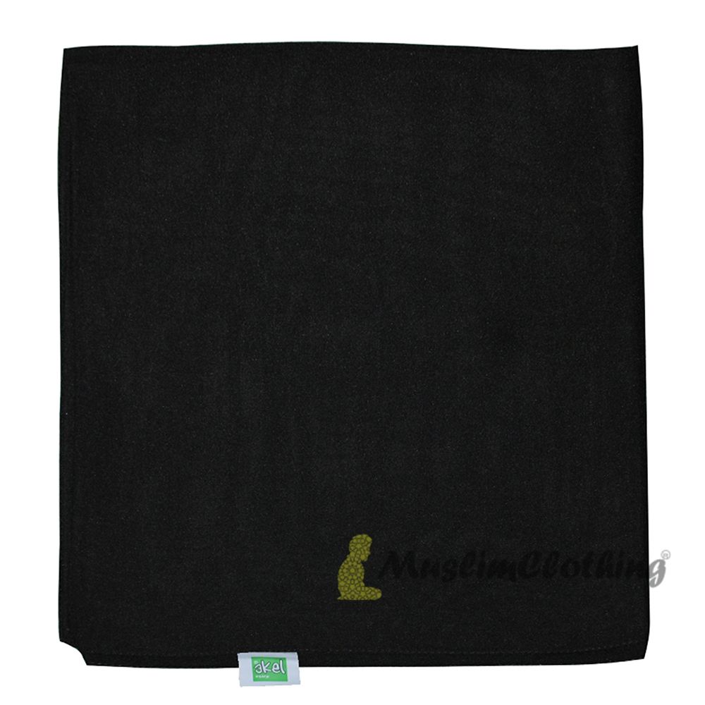 Black Borderless Chiffon Scarf Hijab Shawl Islamic Headwear