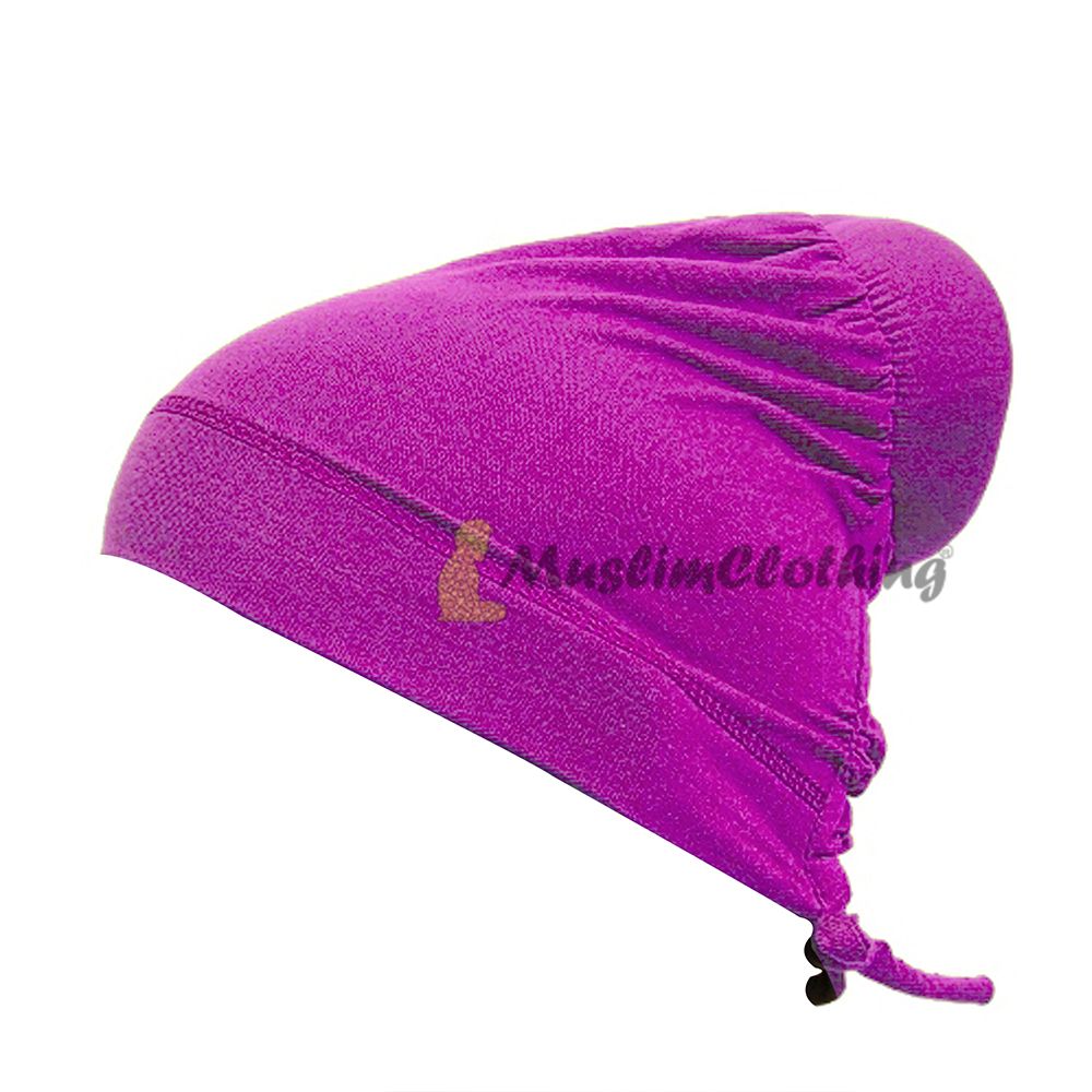 Purple Hair One-Sized Soft Polyester Bun Underscarf