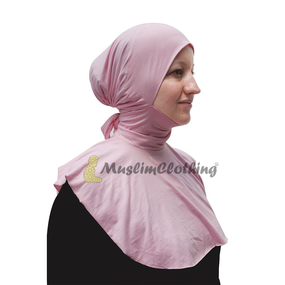 Ninja Hot Pink Underscarf Tie Behind Neck Tight Style Moroccan Inner Scarves Hijab Kimar Fashion