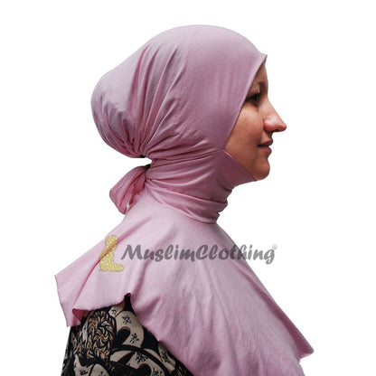Ninja Hot Pink Underscarf Tie Behind Neck Tight Style Moroccan Inner Scarves Hijab Kimar Fashion