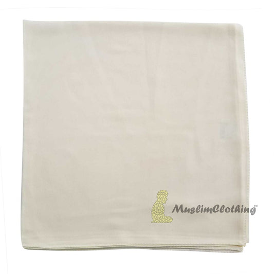 Cream Square Chiffon Scarf Hijab Kimar Hijabi From Turkey
