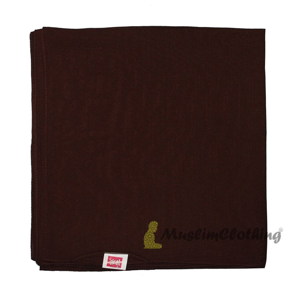 Dark Brown Square Chiffon Scarf Hijab Kimar Hijabi From Turkey