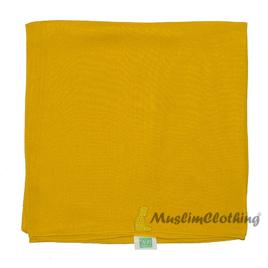 Mustard Square Chiffon Scarf Hijab Kimar Hijabi From Turkey