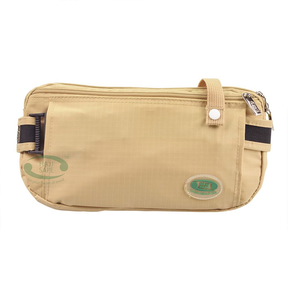 Hajj & Umrah Anti-Theft Reinforced Ihram Belt Waist Pouch Security Safety Travel Accessory 5.7×11-inch