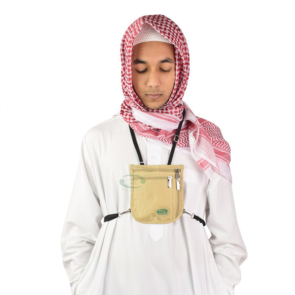 HajjSafe™ Hajj & Umrah – Anti-Theft Secure Neck Bag
