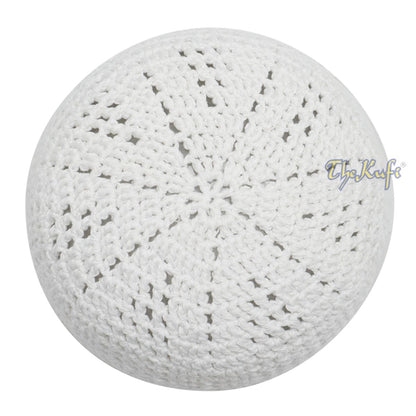 Buy 1 Get 1 Free! White Kufi Cap | Handcrocheted Arifin Ilham Crochet Knitted Muslim Hat
