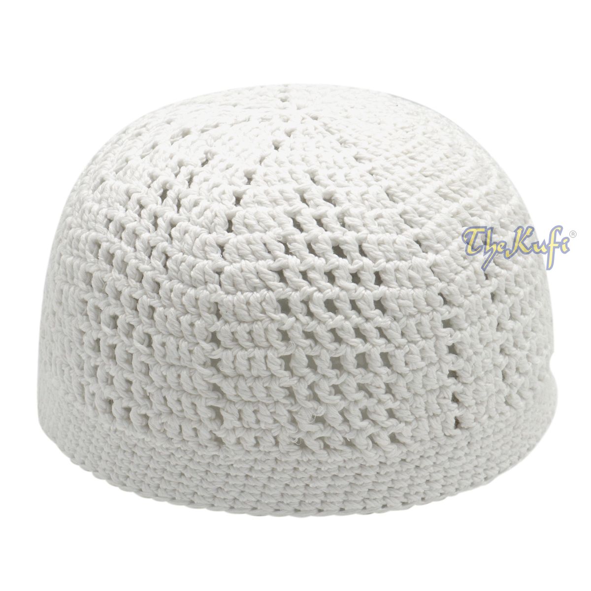 Buy 1 Get 1 Free! White Kufi Cap | Handcrocheted Arifin Ilham Crochet Knitted Muslim Hat