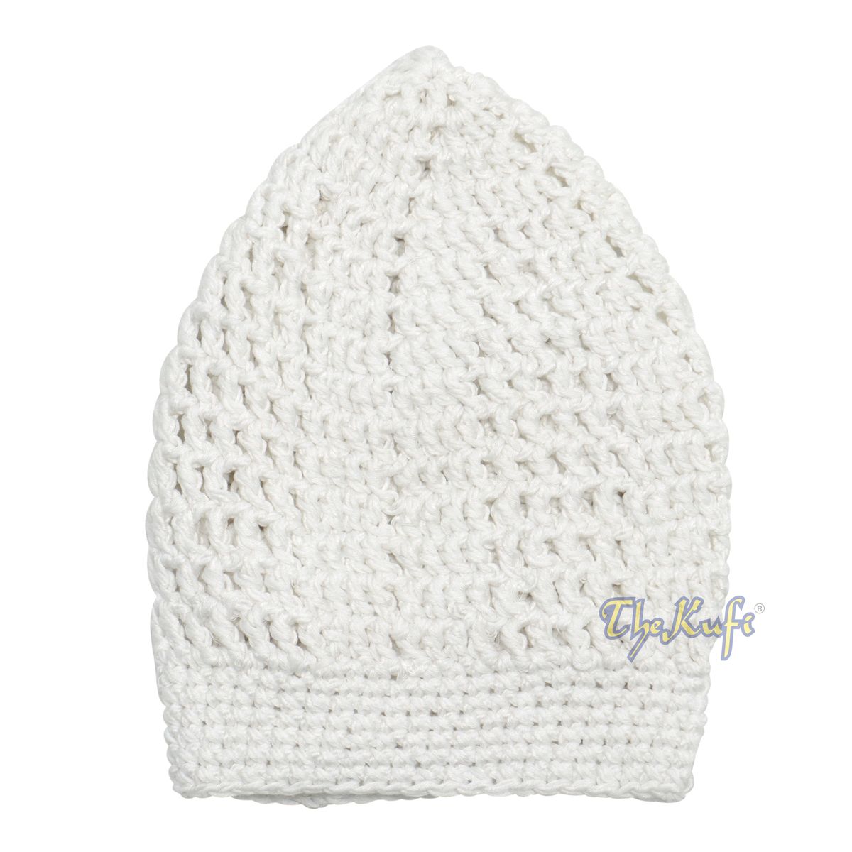 Buy 1 Get 1 Free! White Kufi Cap | Handcrocheted Arifin Ilham Crochet Knitted Muslim Hat