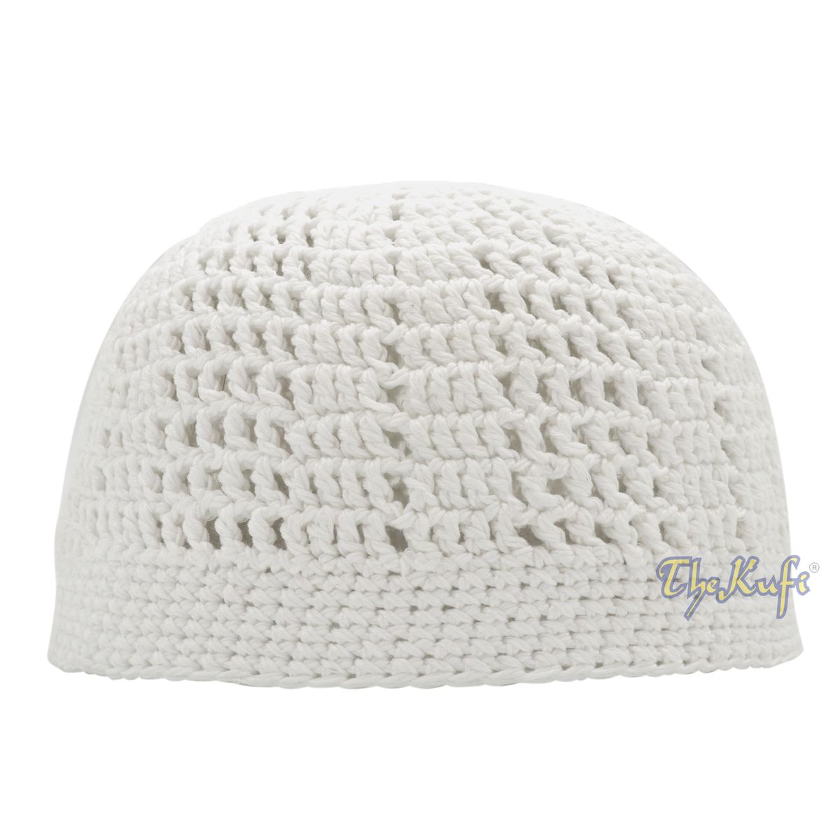 Buy 1 Get 1 Free! White Kufi Cap | Handcrocheted Arifin Ilham Crochet Knitted Muslim Hat