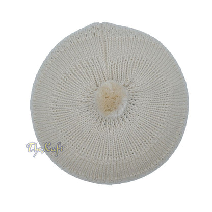 Light Brown Turkish-Style Knit Stretchy Warm Beanie Hat