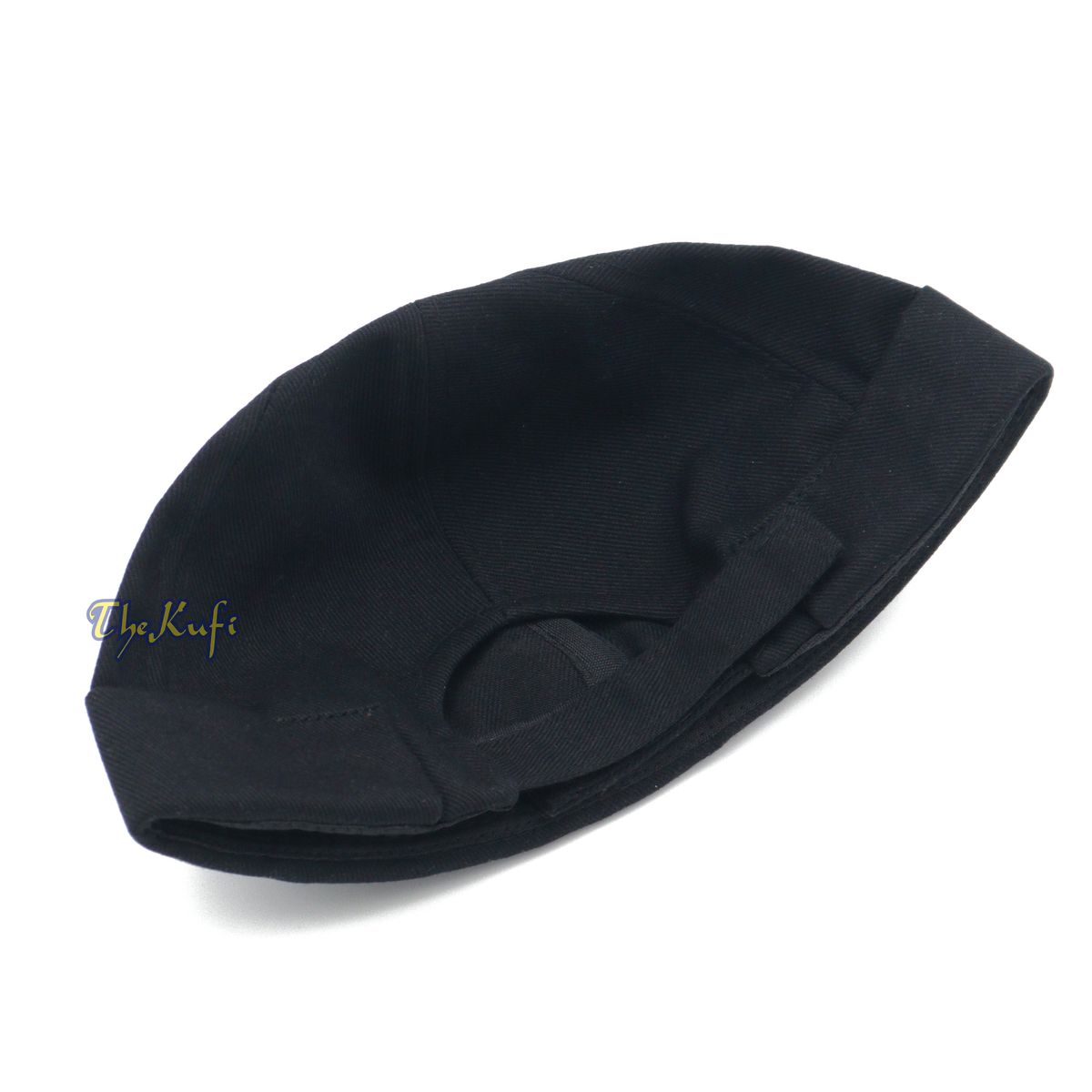 Black brimless Baseball Cap Adjustable Strap & Velcro