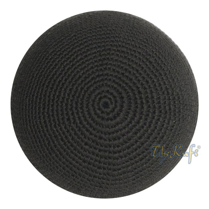 Graphite Hand-Crocheted 100% Cotton Kufi Hat Design and Comfortable Fit
