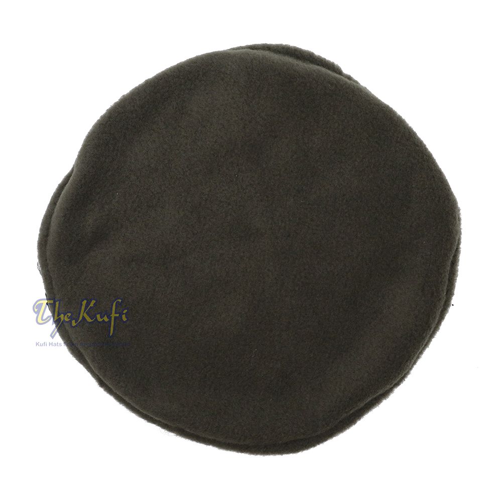 Army Green Afghani Pakol Stretchable Faux Wool Soft Mujahidin Kufi Hat