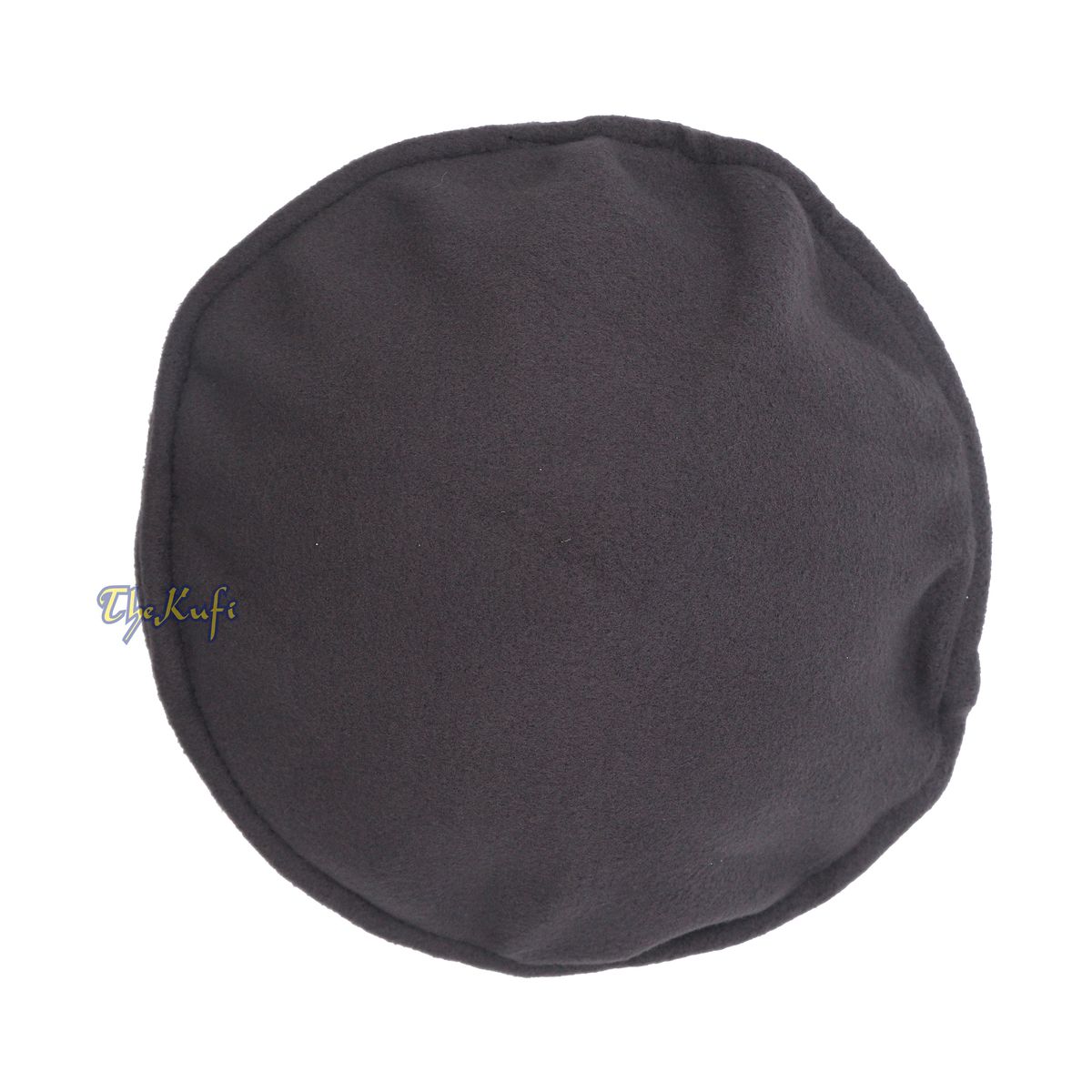 Afghan Style Dark Gray Faux Wool Stretchable Pakol Mujahidin Soft Kufi Hat