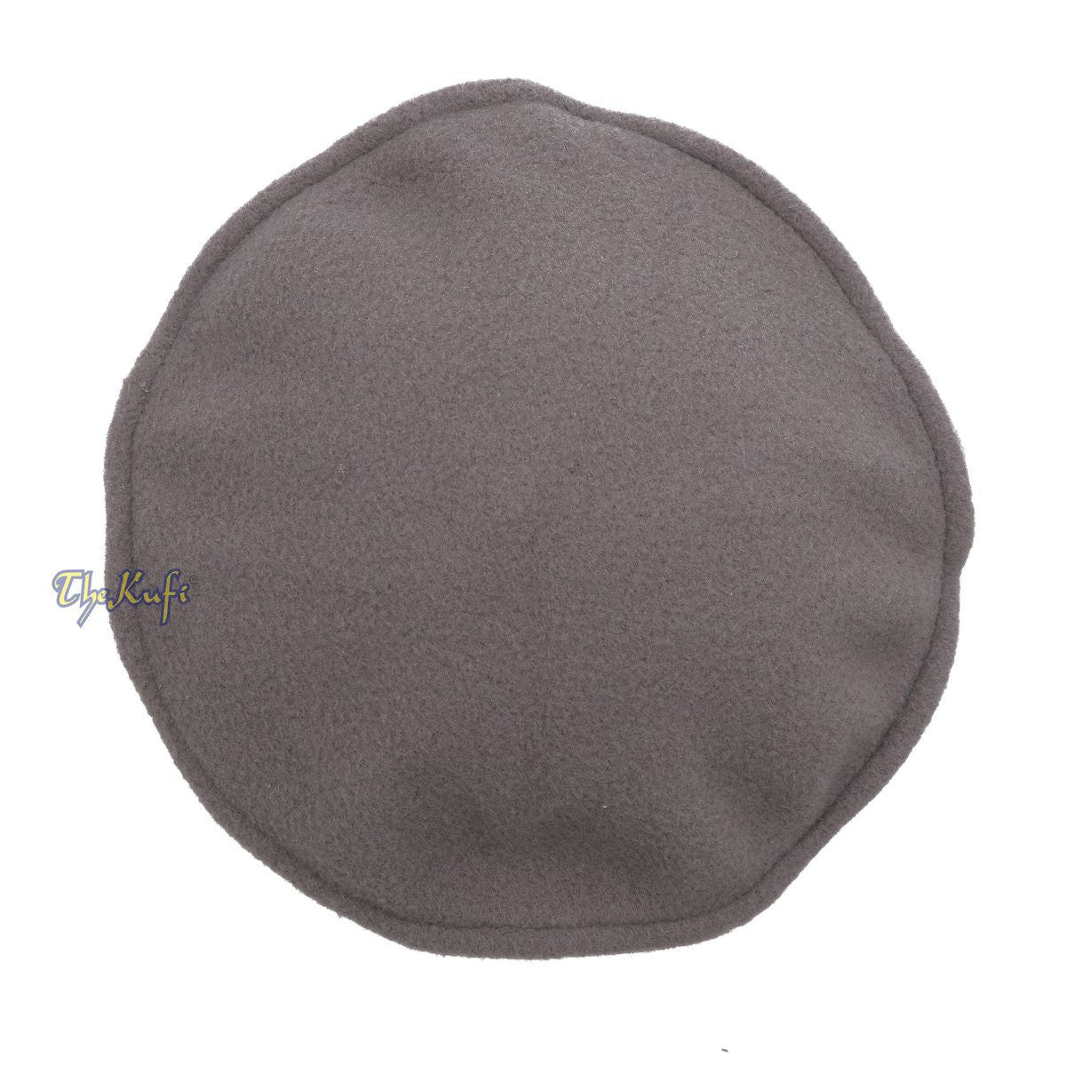 Gray Stretchable Faux Wool Afghan Style Pakol Mujahidin Soft Kufi Hat