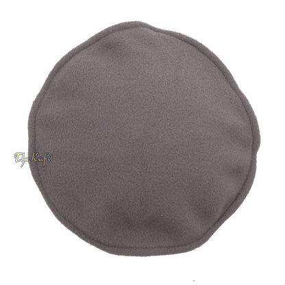 Gray Stretchable Faux Wool Afghan Style Pakol Mujahidin Soft Kufi Hat