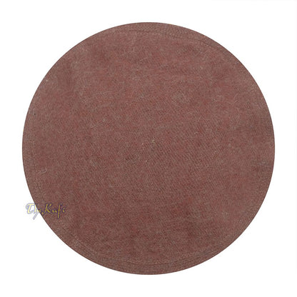 Afghani-Style Hat Brown Stretchable Faux Wool Pakol Mujahidin Soft Kufi