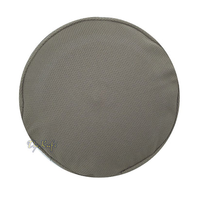 Army Green with Gray Madun Vented Top Pliable Two-Color Round Kufi Hat