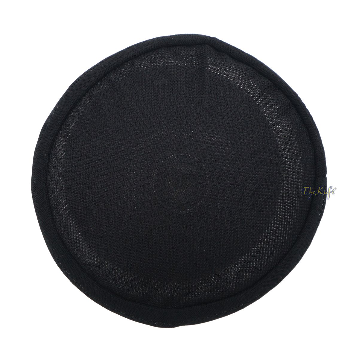 Black and Silver Madun Vented Top Pliable Two-Color Round Kufi Hat