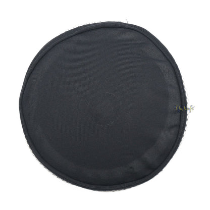 Dark Gray and Off-White Madun Vented Top Pliable Two-Color Round Kufi Hat