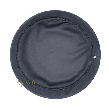 Dark Gray with Graphite Madun Vented Top Pliable Two-Color Round Kufi Hat