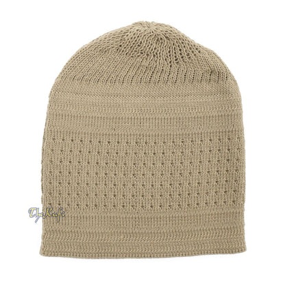 Buy 1 Get 1 Free! Light Olive Green Cotton Stretch-Knit Kufi Hat Prayer Skull Cap Taqiyah Takke