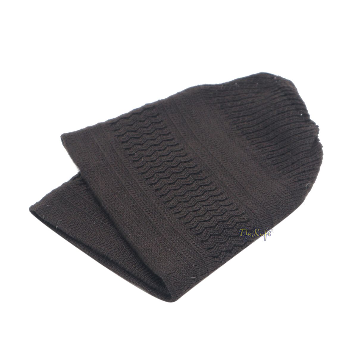 Buy 1 Get 1 Free! Extra Dark Brown Cotton Stretch-Knit One-Size Kufi Muslim Cap