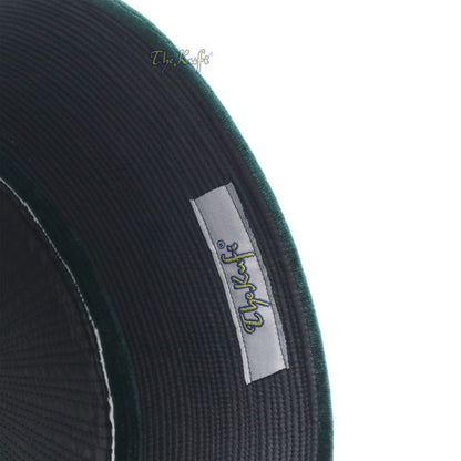 Premium Dark Green Rigid Velvet Turkish Chechen Style Kufi Hat