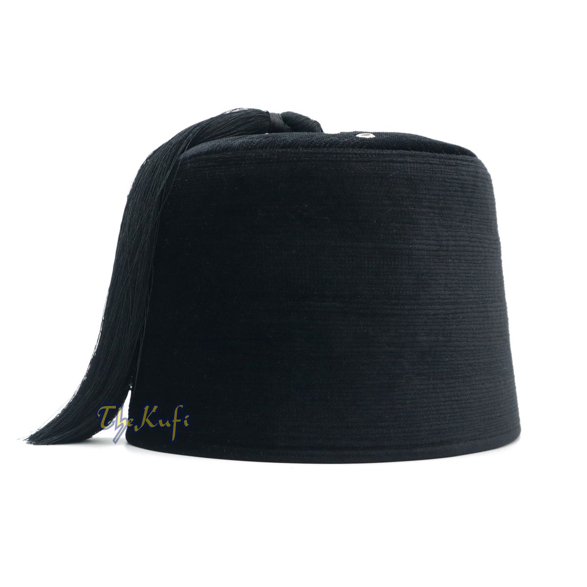 Tall Black Velvet Fez – Premium Moorish Moroccan Style Hat with Black Tassel