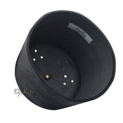 Tall Black Velvet Fez – Premium Moorish Moroccan Style Hat with Black Tassel