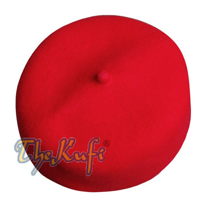 High Quality Red Fine Australian Felt Fez Kufi with Tip