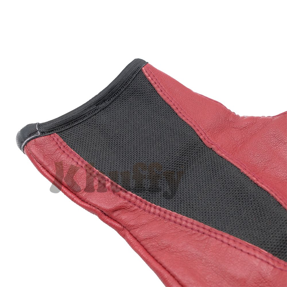 Burgundy Men’s/Women’s Elastic Slip-On Halal Leather Sunnah Khuff Khuffain Socks For Mosque