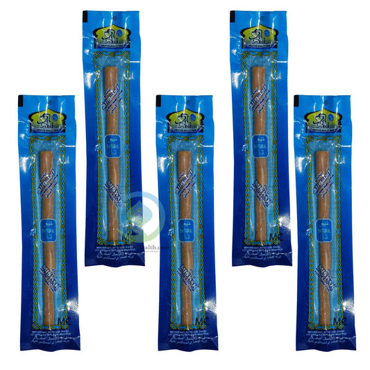 Peelu Miswak Natural Fresh Moist Vacuum-Packed 8″ Sewak Siwak (5 Packs) Sunnah Twig Islamic Salah Namaz Tooth and Gum Care (Original Flavor)