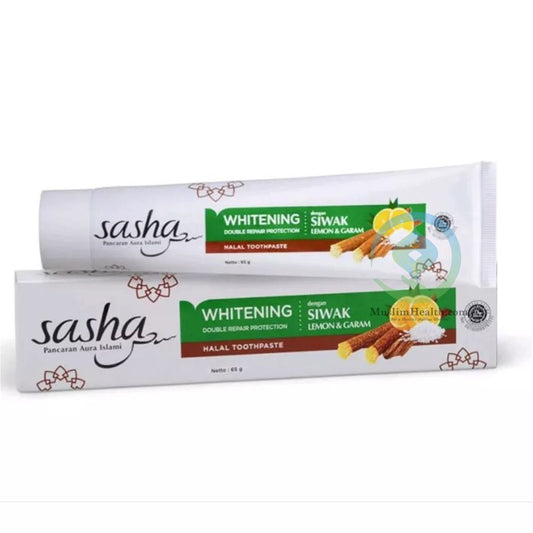 Sasha Siwak Toothpaste – Whitening with Lemon Salt – 65 gr