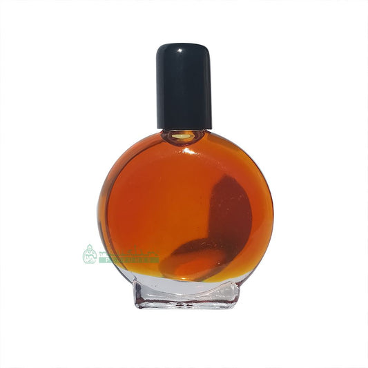 Shaykh Muhammad Attar fragrance – Rich Brown Translucent Color – Authentic Islamic Muslim Perfume Oil – Flat Round 7 ml Vial