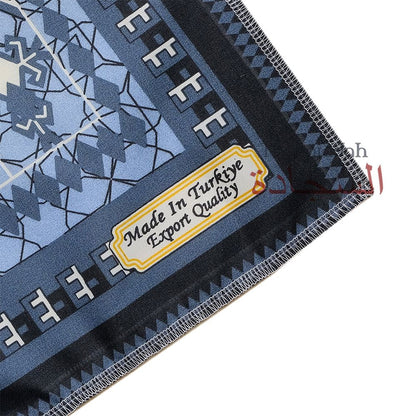 Travel Prayer Rug – Thin 24x40In Moroccan Monogram Arched Sajadah Design Prayer Rug