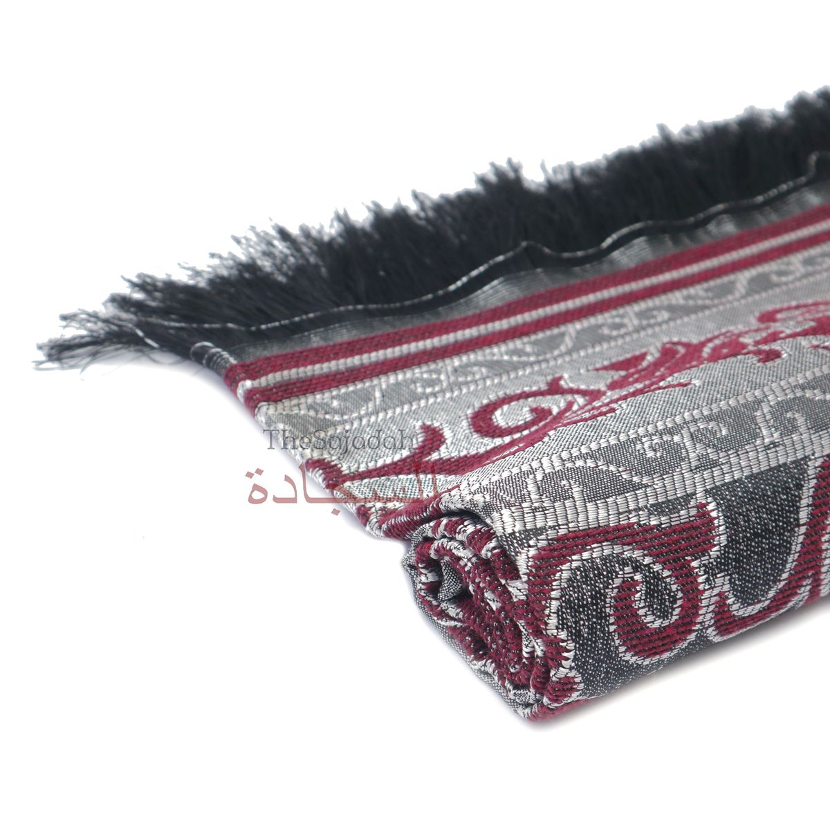 Wine Red Thin Prayer Rug 47×25-inch – Perfect For Travel, Folds Small