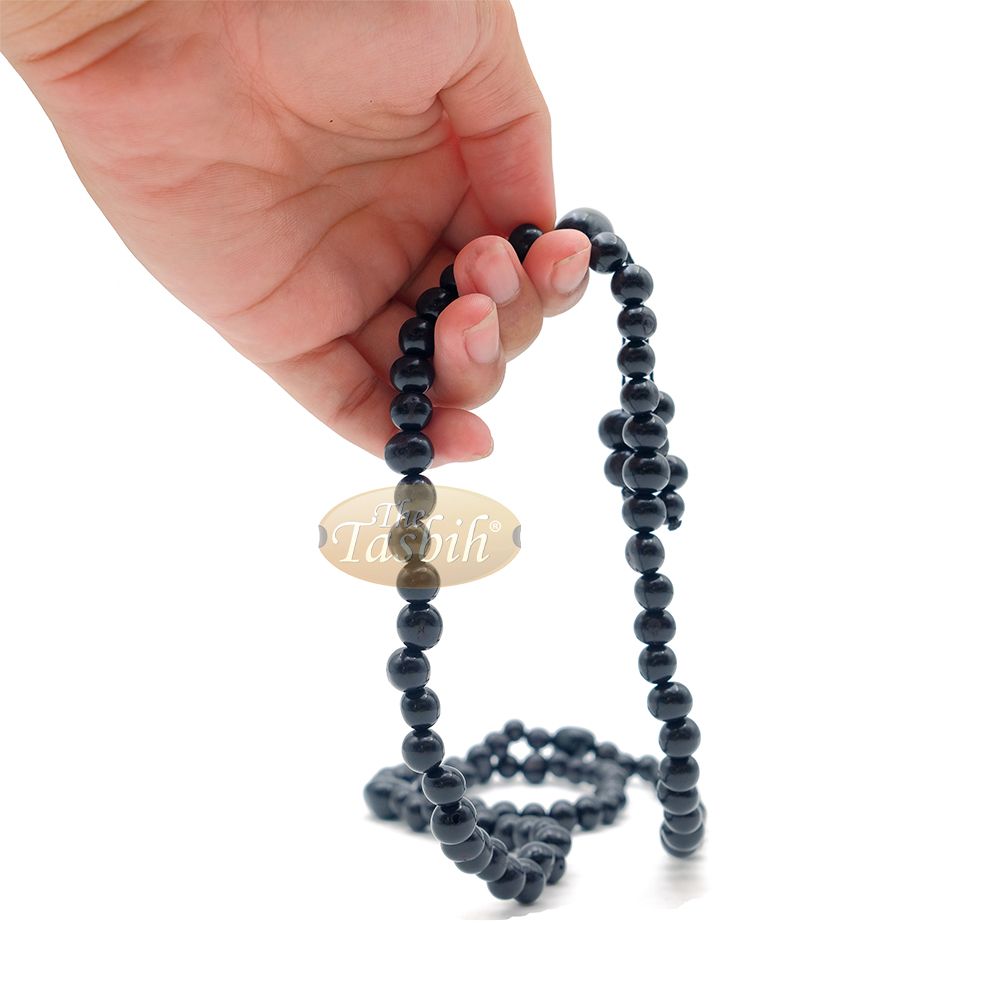Black Natural Colored Dye Eco-Friendly Sustainable Original Açai Seed 9 mm Beads Traditional Tasbih